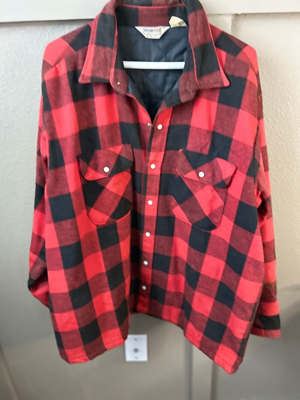 5 brothers vintage lined men’s jacket size 17, 171/2
